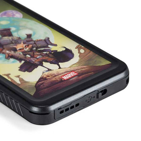 Marvel Rocket Raccoon Armored Arsenal Galaxy S24 Waterproof Case